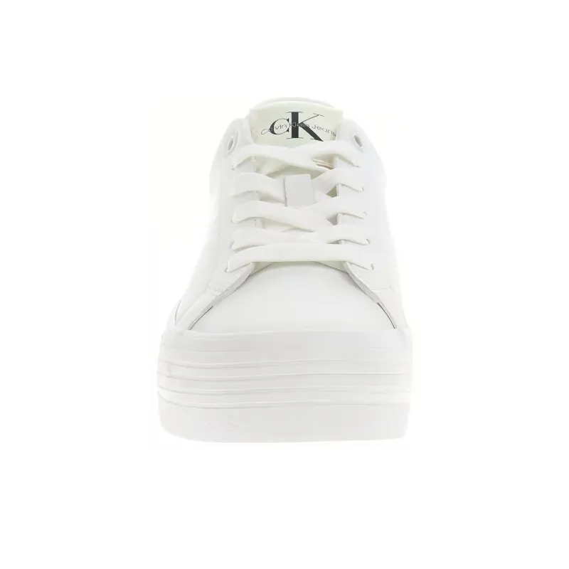 CKJ CALVIN KLEIN JEANS Low Top Skateboard Shoes Women's White-3
