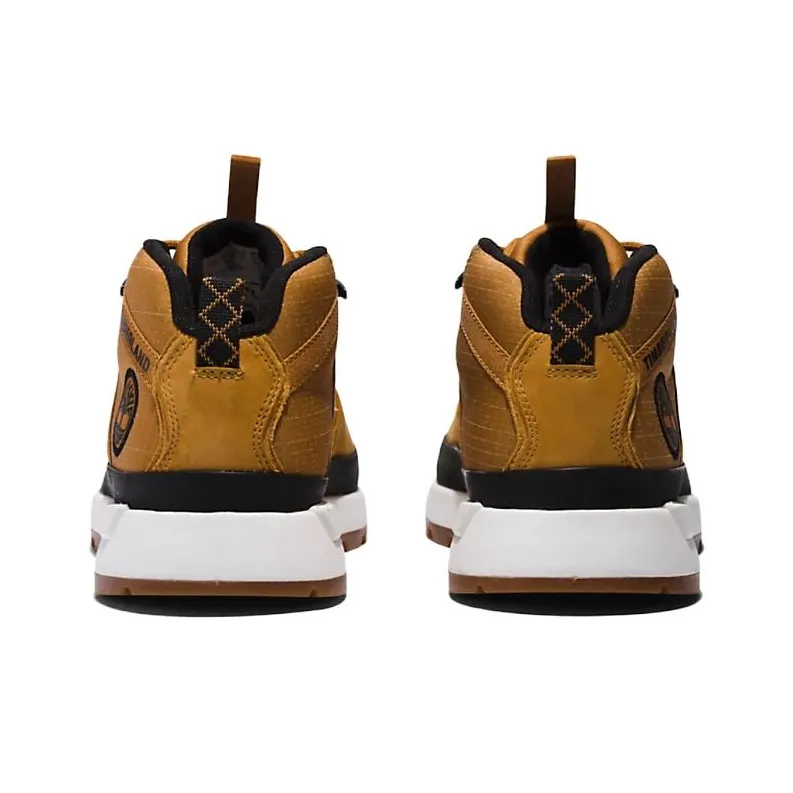 Timberland Euro Trekker Anti-Slip Wear-Resistant Mid-Top Outdoor Shoes Brown White Black-4
