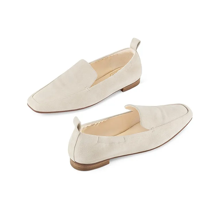 7or9 Almond Chant Casual Single Shoes 1.8cm Women's Apricot-2
