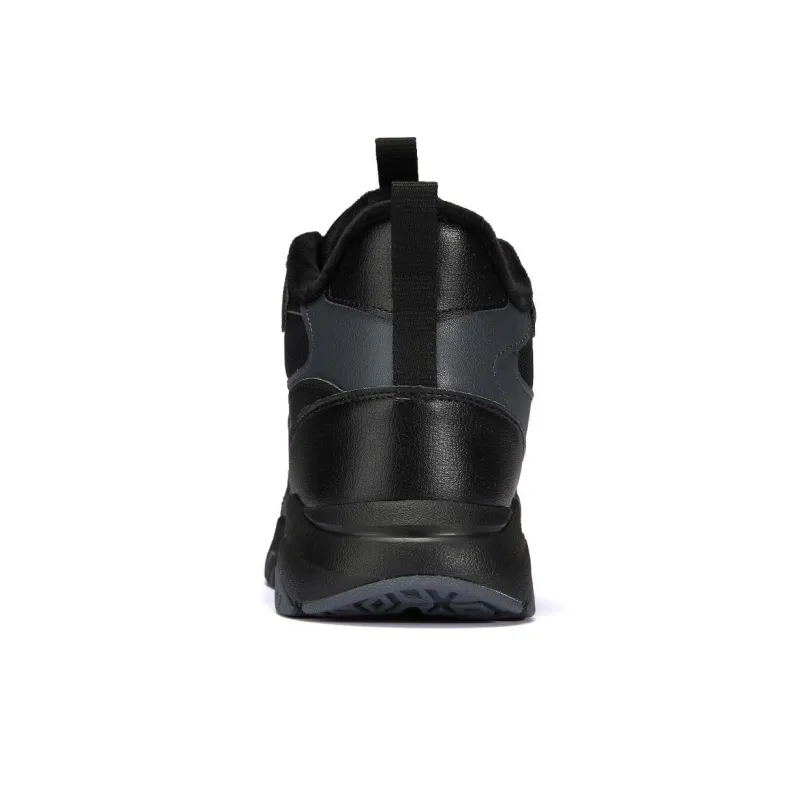 LiNing Slip Resistant, Abrasion Resistant, Thermal, Breathable High Top Sports Casual Shoes Men's Black-4