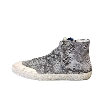 Golden Goose Stylish Skateboarding Shoes Men's Silver Moon Limited Edition