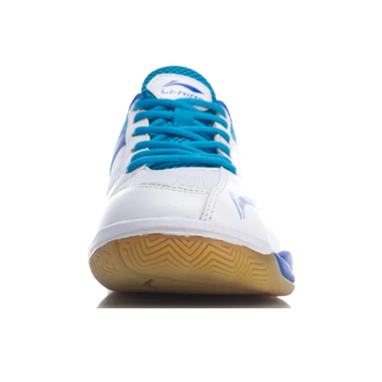 LINING Badminton Shoes Unisex Low-Top White Blue-3