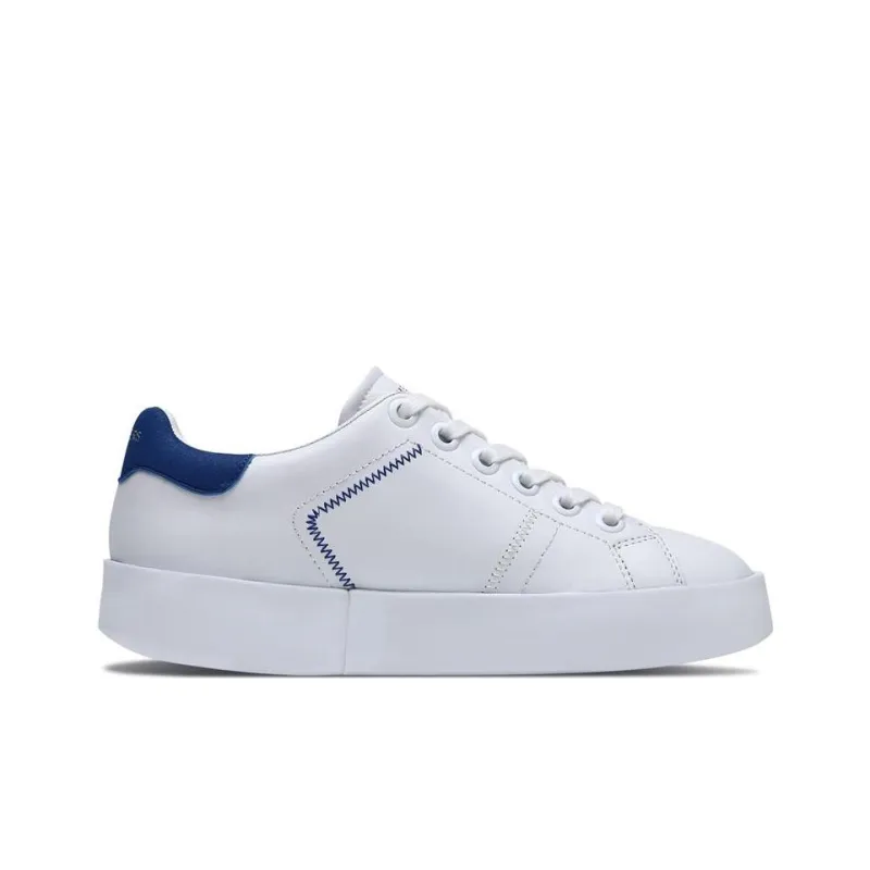 Skechers Traffic Lightweight And Wear-resistant Low-Top Skateboard Shoes Women's White Blue-1