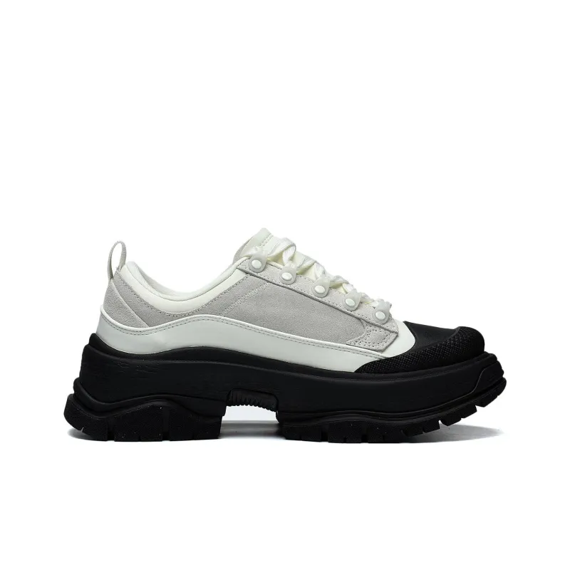 LiNing Anti Slip Wear Resistant Low Top Sports Casual Shoes Women's White Black-1