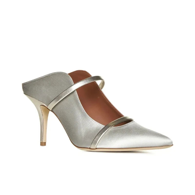 Malone Souliers Maureen 75mm Metallic Mules-2