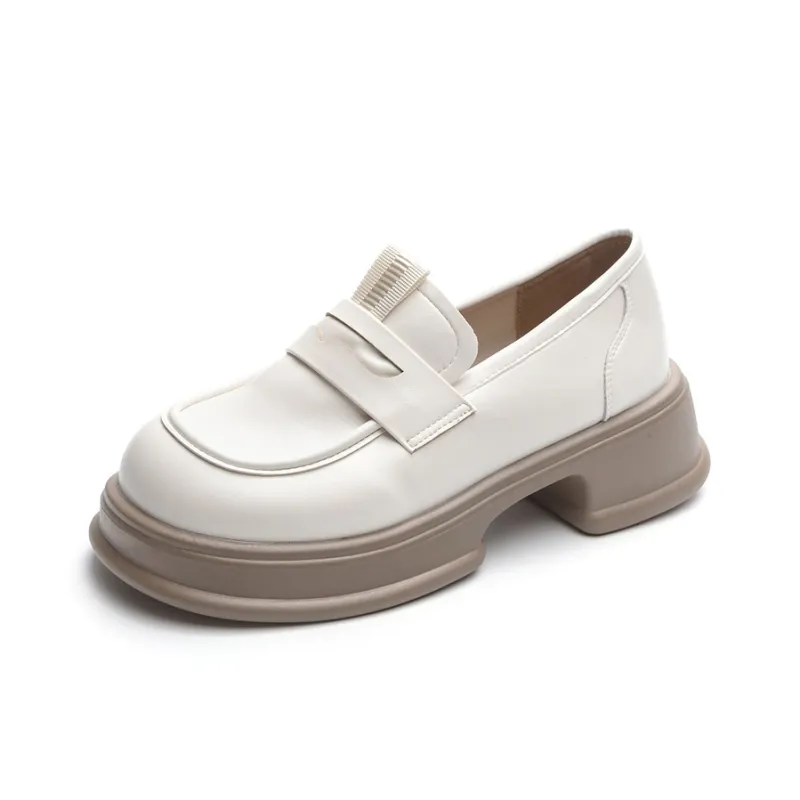Medd Loafers Women's Low Top Beige , Beige-3