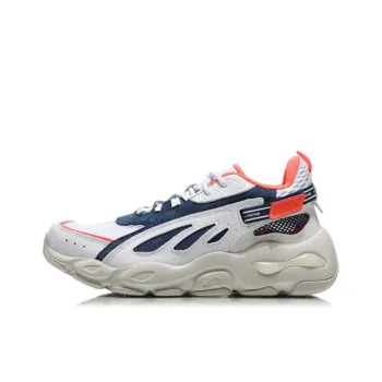LiNing Butterfly Lite Butterfly Non slip Lightweight Low Top Chunky Sneakers Men's White