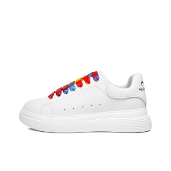 TARRAMARRA Stylish Skateboarding Shoes Women's Rainbow Shoelaces