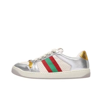 GUCCI Screener Dusty Shoes Low Top Skateboard Shoes Women's Silver