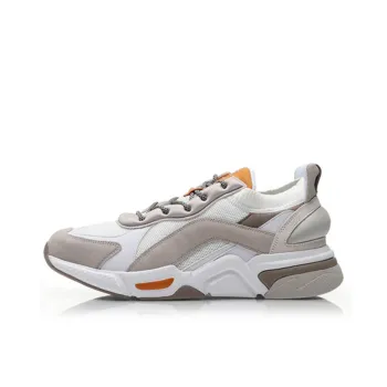 LINING Casual Shoes Men Low Top Silver Fish Gray