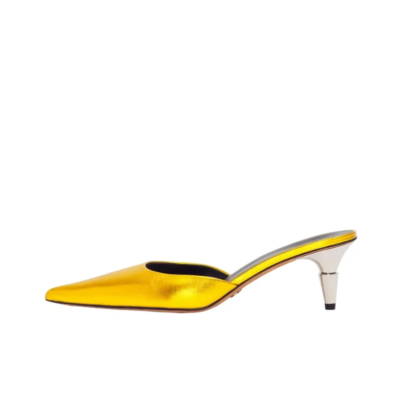 PROENZA SCHOULER Wrap-toe Slippers Women's Gold-0
