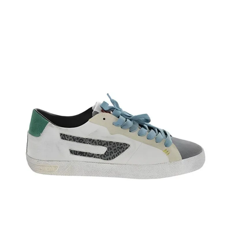 DIESEL Stylish Skateboarding Shoes Women's White Gray-1