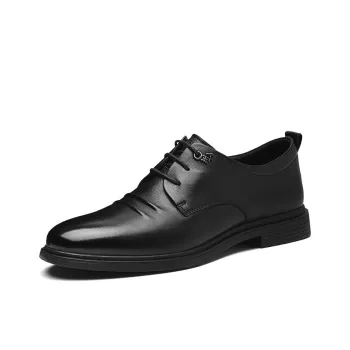 HLA Dress Shoes Men Low Top Black