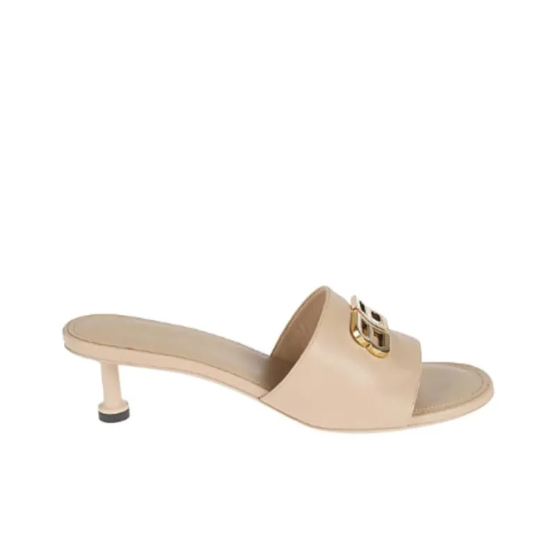 Balenciaga Groupie Quick Dry Slide Slippers Women's Beige-1