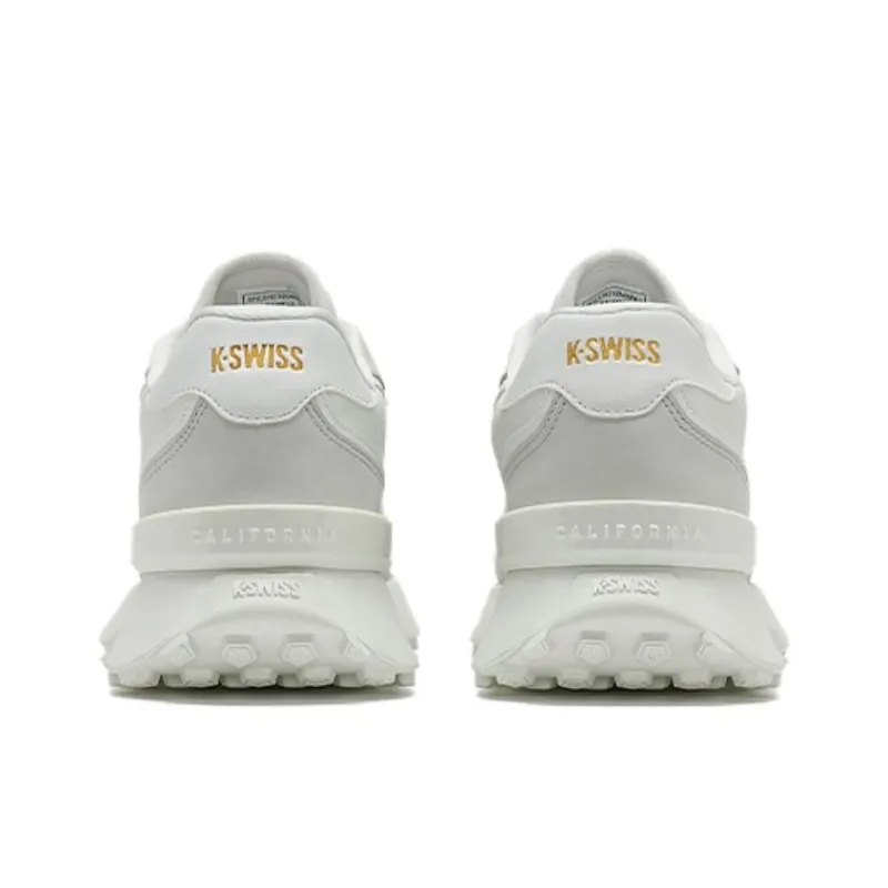 KSWISS Slip Resistant Thermal Low Top Casual Shoes Unisex White Gold-3