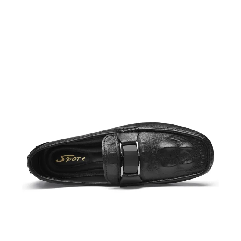 BOLE Gommino Loafers Men Black/White/Blue/Gray-11