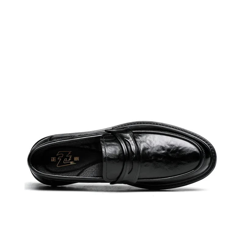 CHINT Dress Shoes Men Low Top Black-2