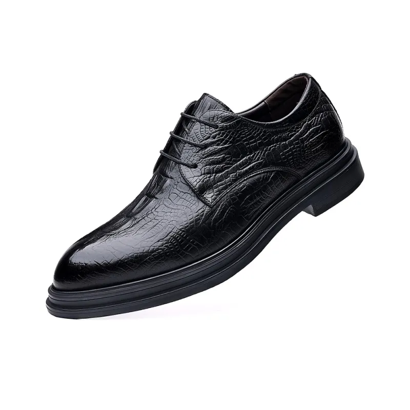 EGCHI Dress Shoes Men Mid Top Black-2
