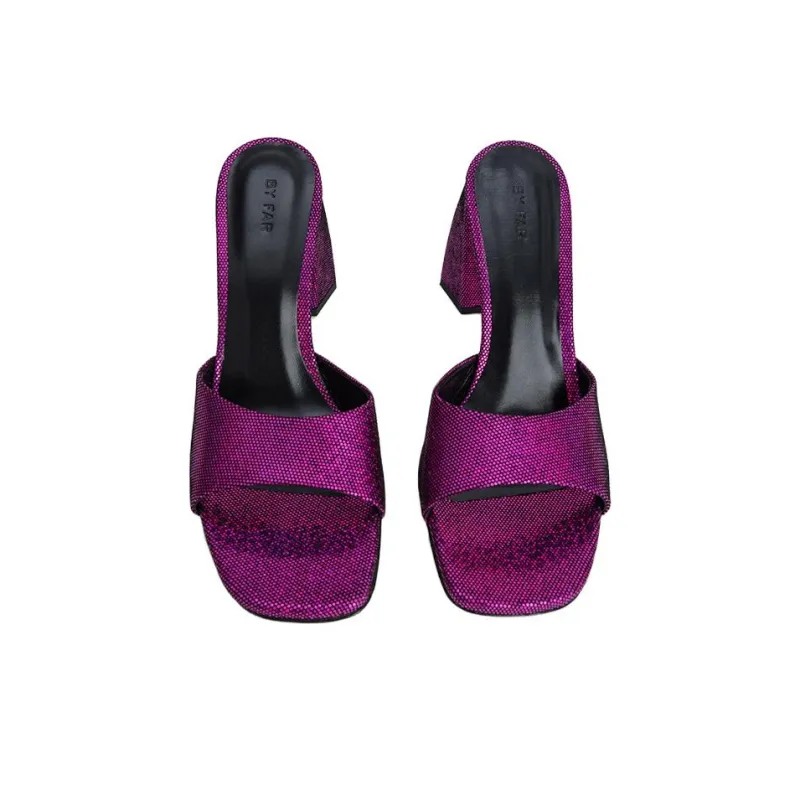 By Far Michele Slide Slippers Women's Purple-3