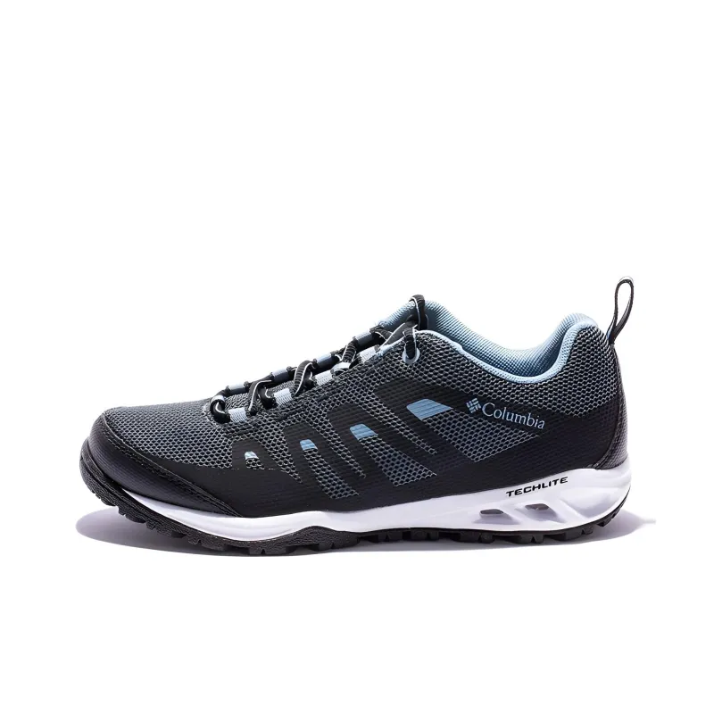 Columbia Anti Slip And Wear Resistant Breathable Low Top Outdoor Shoes Women's Blue Gray-0