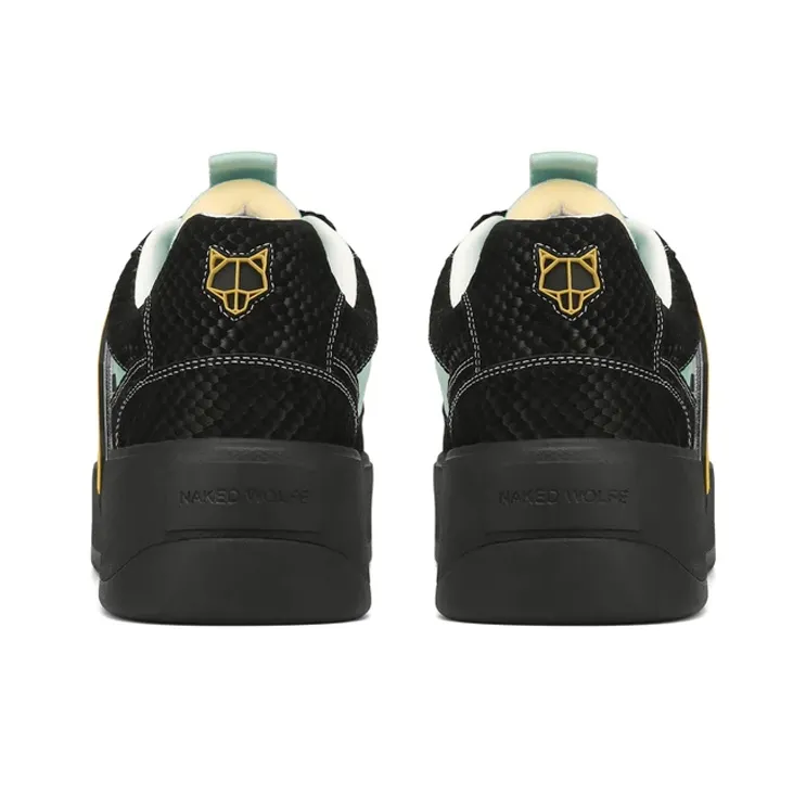 Naked Wolfe Kosa Stylish Skateboarding Shoes Men's Black-4