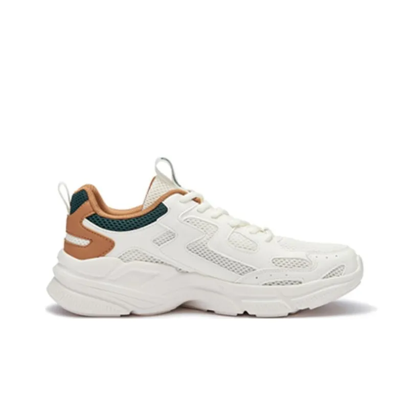361° Cushioning, Slip Resistant, And Abrasion Resistant Low Top Casual Shoes Men's Feather White-1