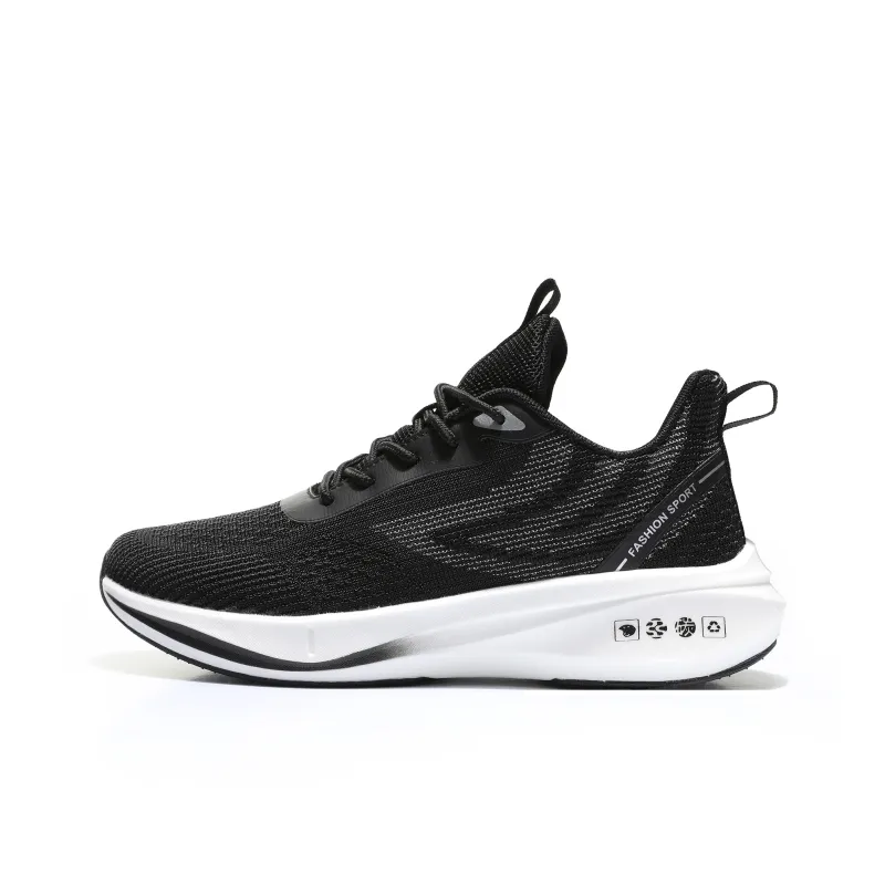 GERTOP Running Shoes Men Low Top Black Red, Black White, Blue, Gray, White-5