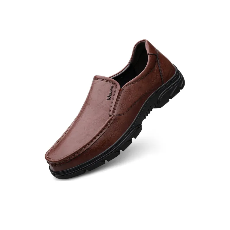 Wen Nai Casual Shoes Men's Brown-2