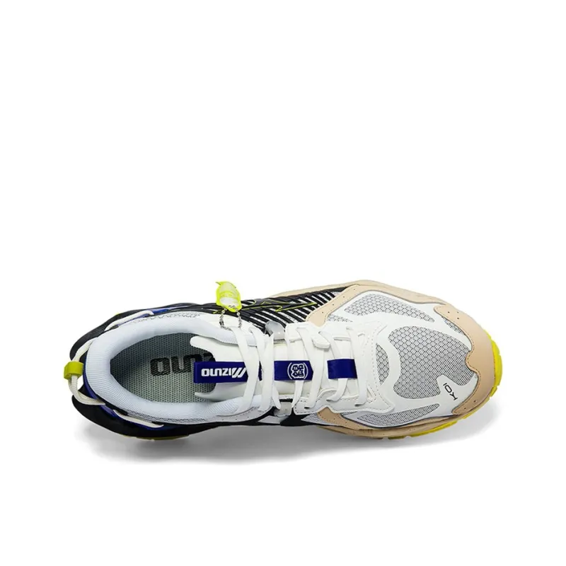 Mizuno KOI 2K Wear-resistant Non-slip And Breathable Low-Top Casual Shoes Unisex White Yellow Black-2