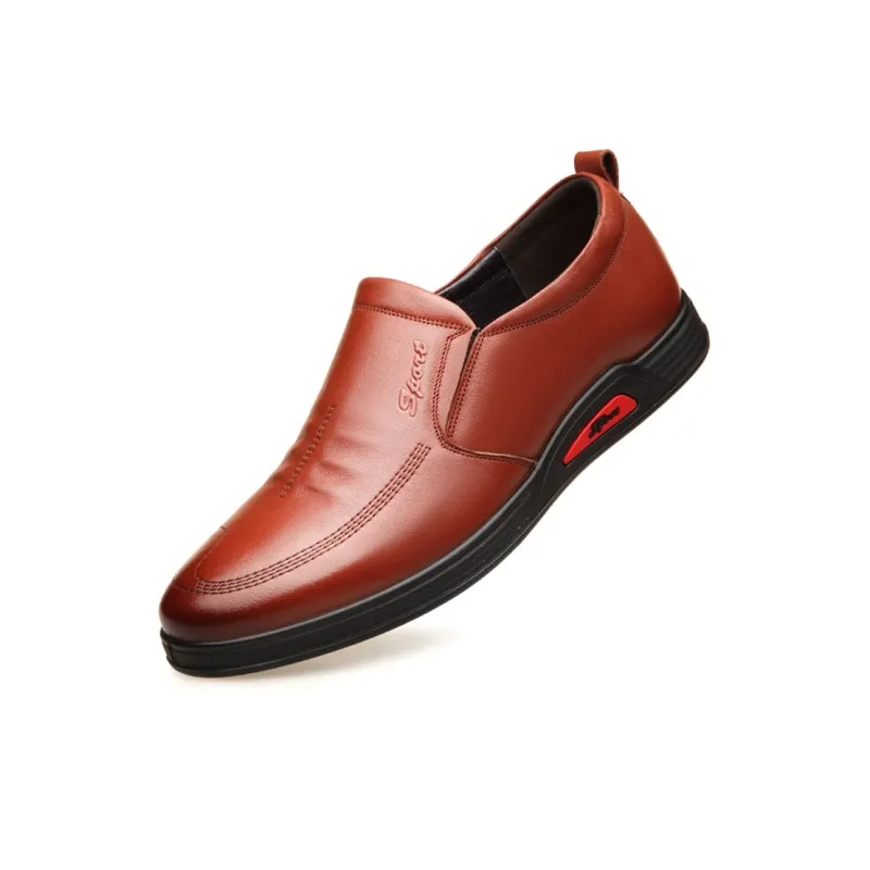 Lady's House Dress Shoes Men Low Top Black/Brown-1