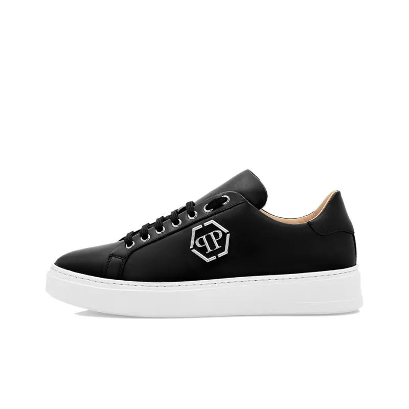 PHILIPP PLEIN Logo-plaque Leather Sneakers-0