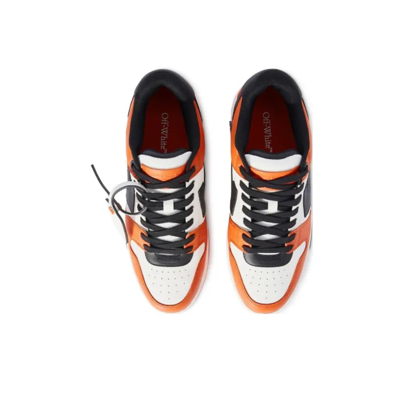 OFF WHITE Low Top Skateboard Shoes Men's Orange-3