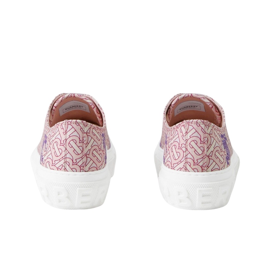 Burberry EKD Monogram Pattern Flatform Pink Women's - POIZON