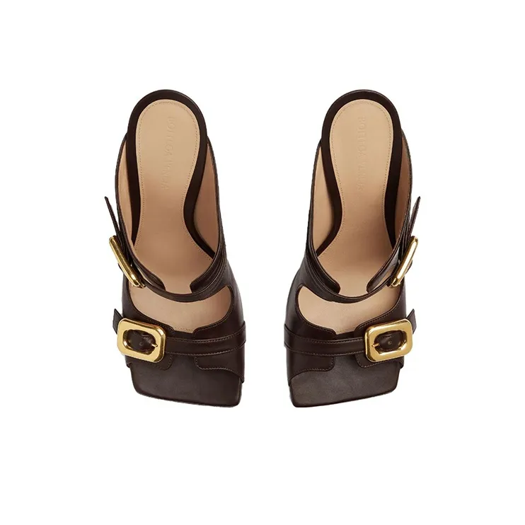Bottega Veneta Strapped Buckle Heel Sandals Women's-1