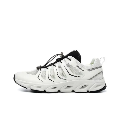 TOREAD Durable Breathable Low-Top Outdoor Shoes Gray Black