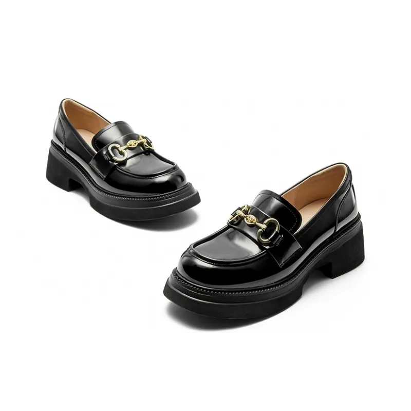 NINE WEST Loafers 5.8cm Women's Black-6
