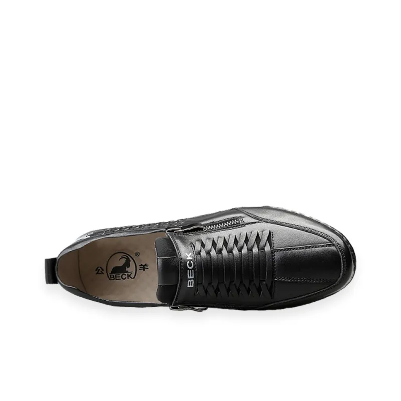 BECK Men's Casual Shoes Men Low Top Black/White-3