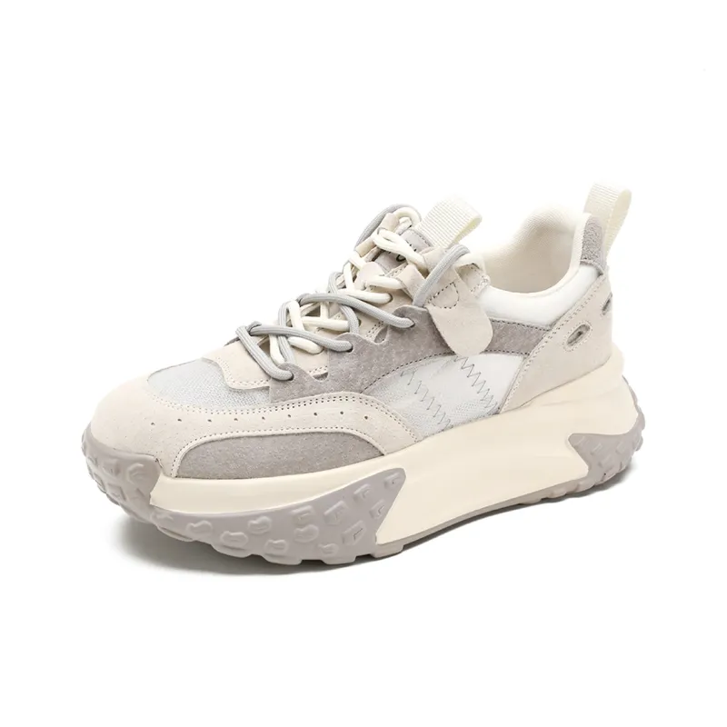 D FUSE SCANDINAVIA Cushioned Wear Resistant Breathable Lightweight Height Increasing Low Top Chunky Sneakers Women's-14