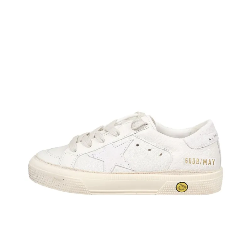 Golden Goose Kids Star patch Leather Sneakers-0