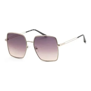 GUESS Metal Square Sunglasses Women's Gold