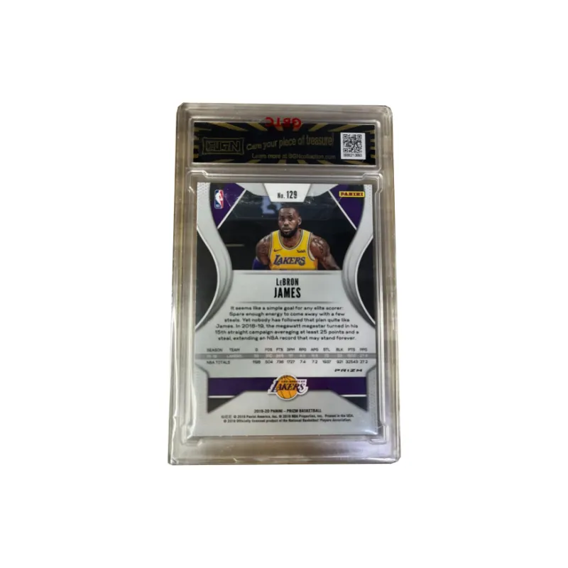 PANINI 2018 2019 Season Prizm Collection Tricolor Fold Lakers First Year BGN9 LeBron James Graded Cards 1 Pc-1