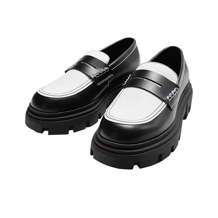 ZARA Loafers Men Black/White-1