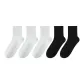 Thigh-High Socks White 3+Black 2