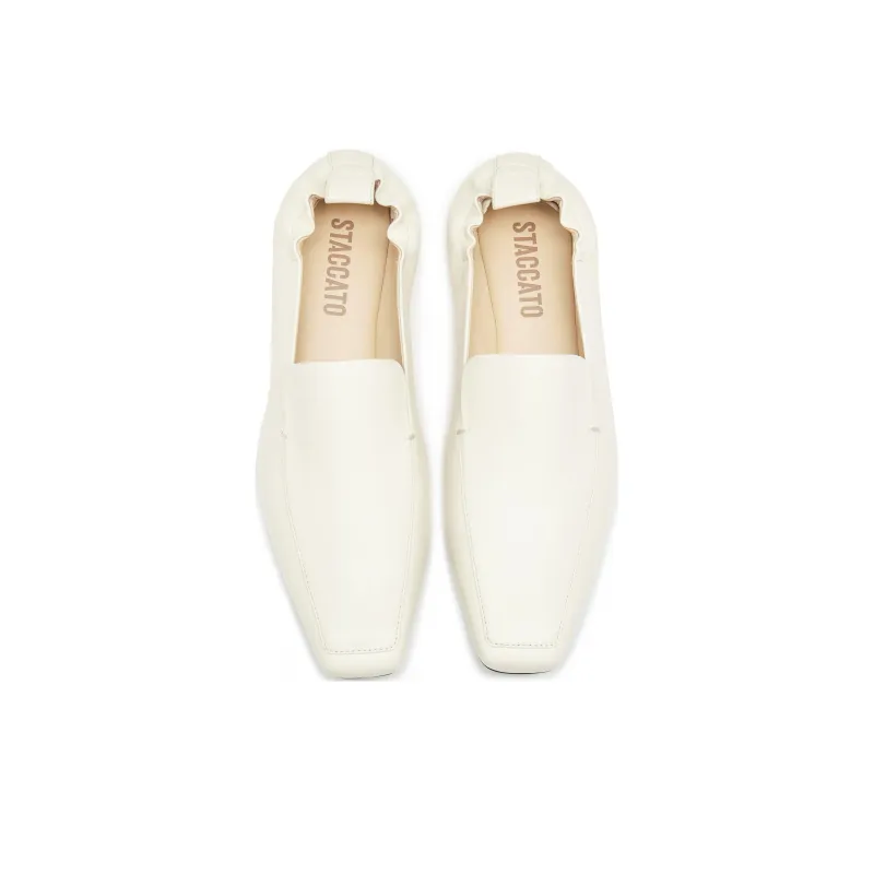Staccato Loafers Women's Cream White/Coffee Brown-3
