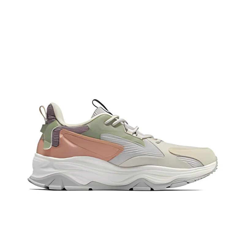 361° Rock Essence 2.0 SE Anti Slip Wear Resistant Low Top Sports Casual Shoes Women's Beige Purple Green-1