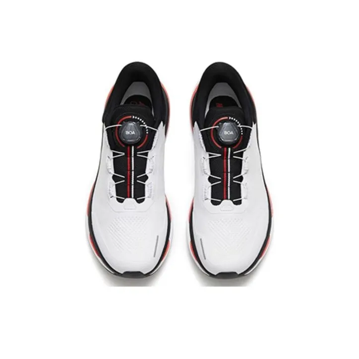 Anta Cushioning Anti Slip And Wear Resistant Low Top Running Shoes Men's White Black Silver-1