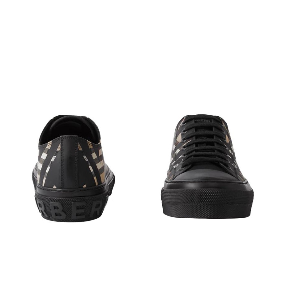 Burberry Sliced Check Cotton Sneakers - POIZON