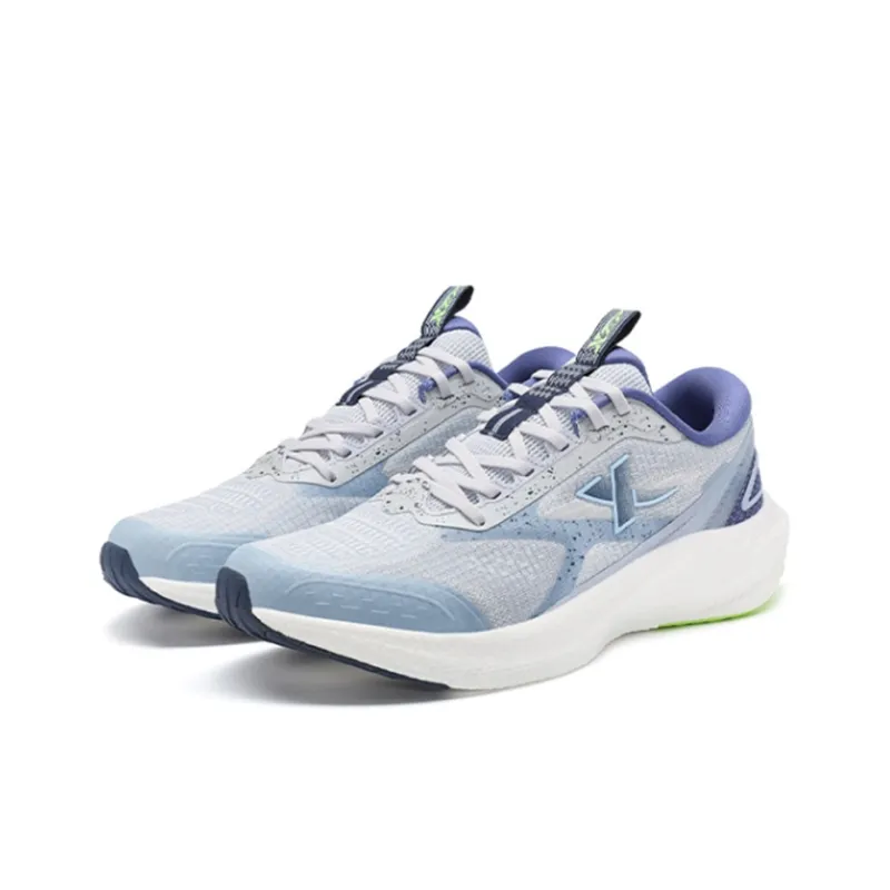 XTEP Engine LITE Slip Resistant, Abrasion Resistant, Breathable Low Top Running Shoes Men's Gray Blue Purple-2