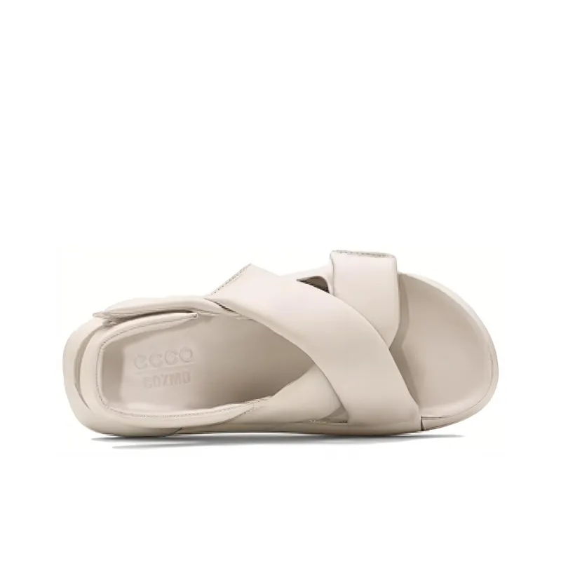 Ecco Beach Sandals Women's Lime Gray-1