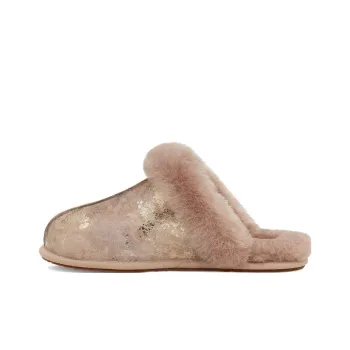 UGG Shearling-trim Slip-on Slippers